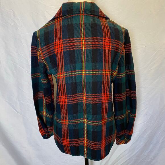 Vintage Sears JR Bazaar Women's Plaid Flannel Button Down Shirt Size Small Top - Picture 5 of 10